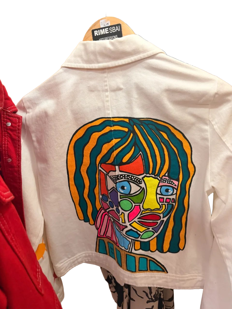 Veste blanche dos illustré Veste blanche dos illustré